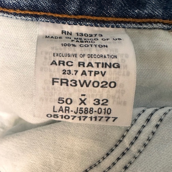 Men’s Wrangler Flame Resistant Carpenter jean in fire resistant size 50 x 32 - Picture 3 of 5